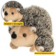 Plush Hedgehog Mascot Cuddly Toy Brown 17.5cm