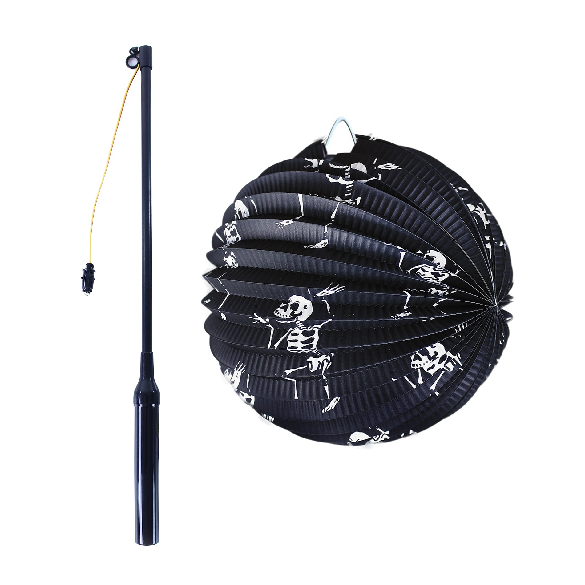 Lantern Halloween Skelet 25cm Stick 50cm