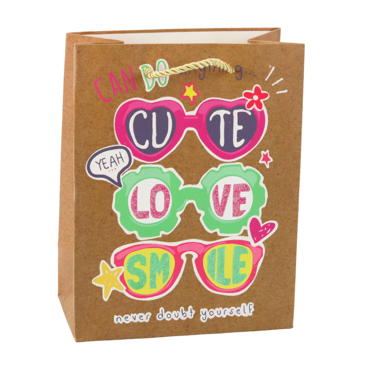 Paper Gift Bag Colorful Motifs 23 X 18 X 10.5 Cm