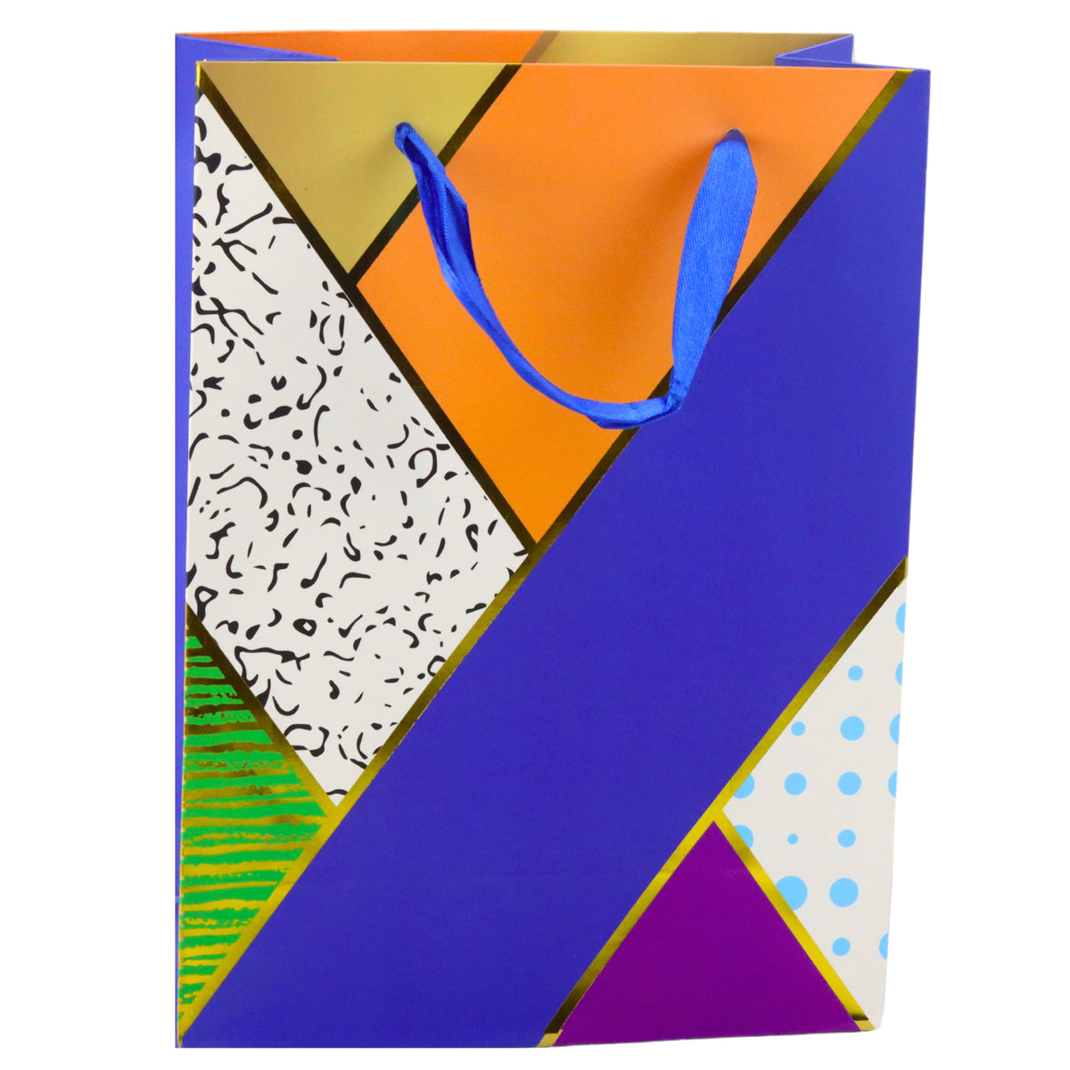 Paper Gift Bag Geometric Patterns 23 X 18 X 10.5 Cm