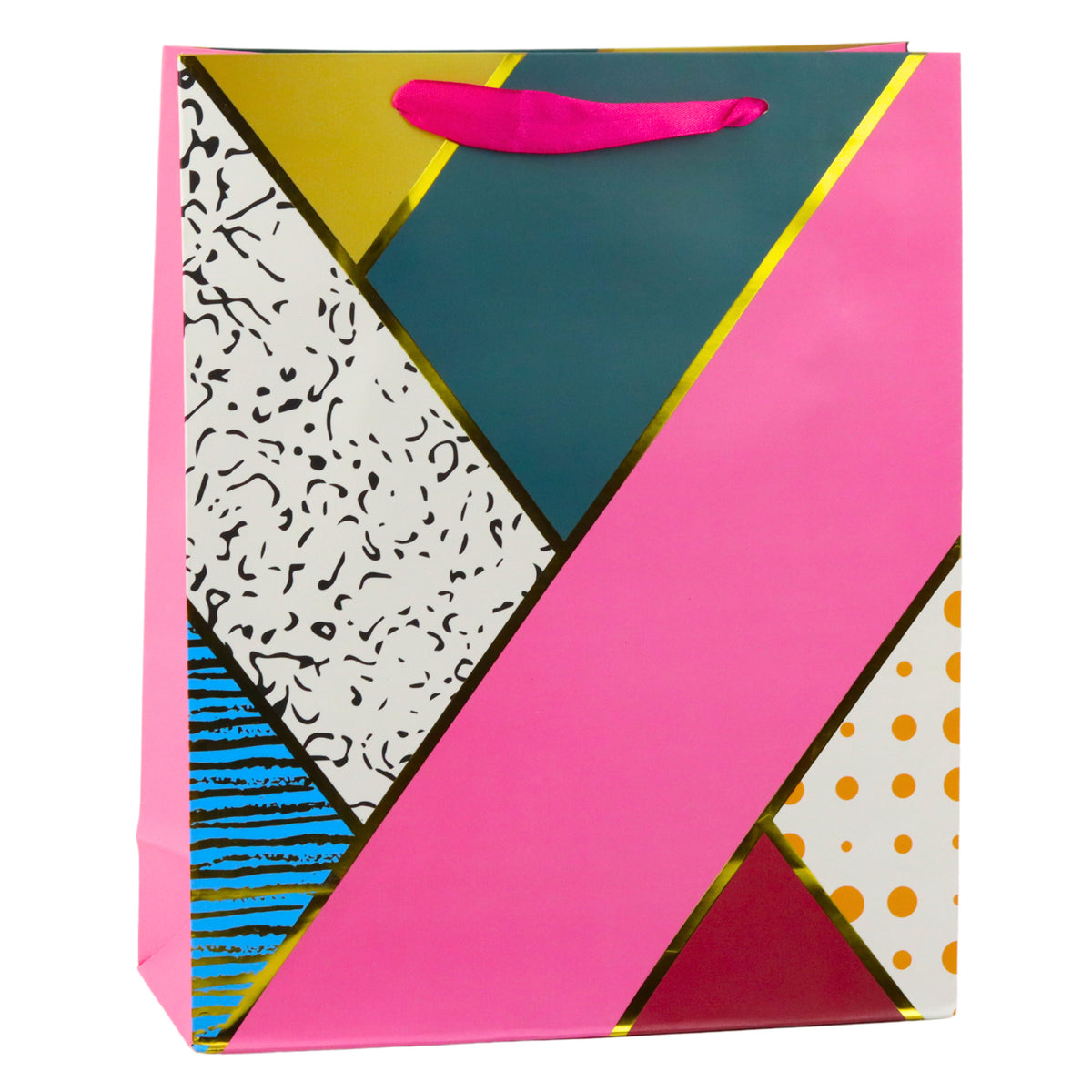Paper Gift Bag Geometric Patterns 32 X 26 X 12 Cm