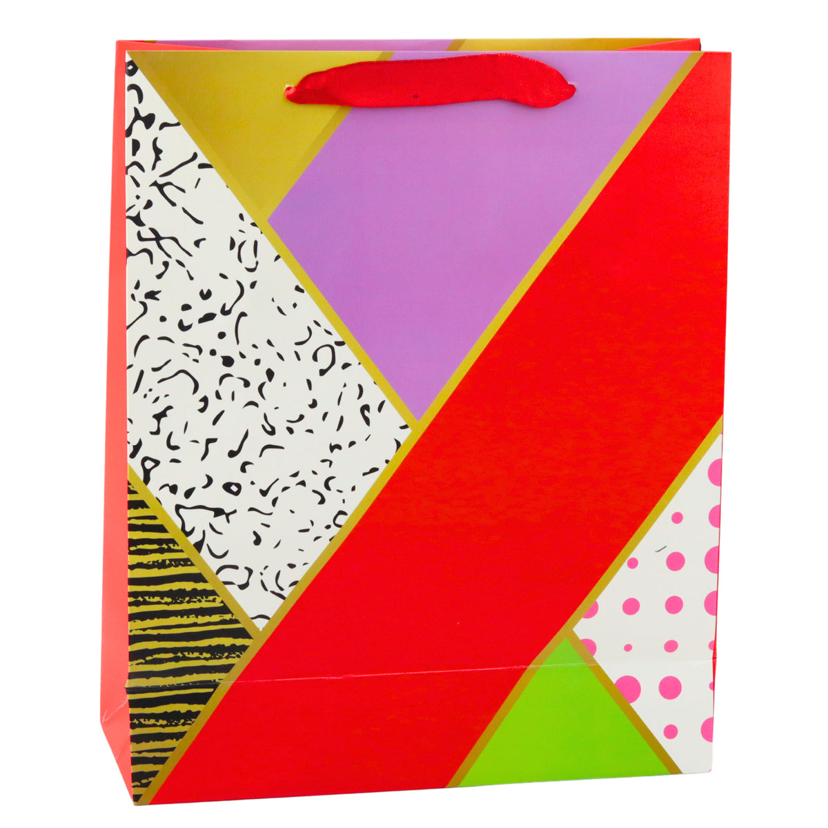 Paper Gift Bag Geometric Patterns 32 X 26 X 12 Cm