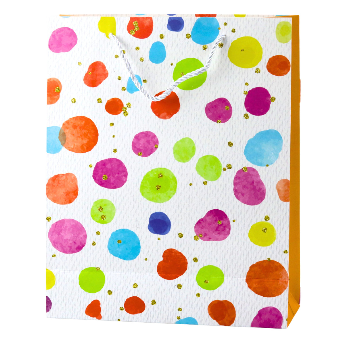 Geschenktüte com Aquarell-pastell-punkten 32 × 26 × 10 cm