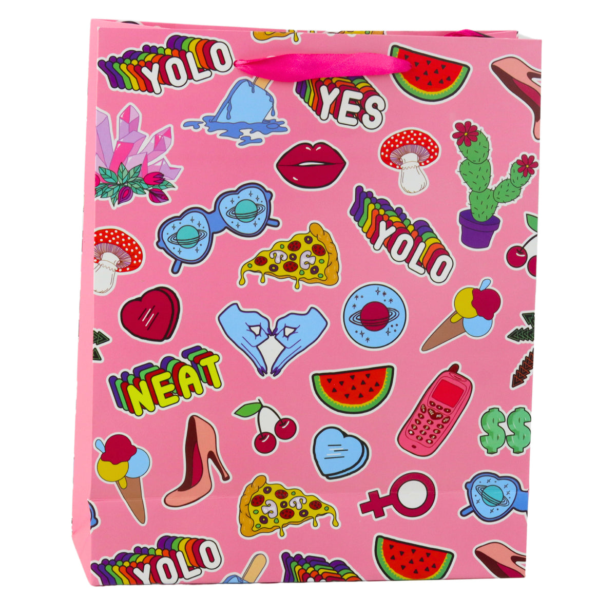 Gift Bag Stickers Colored Stamps 32 X 26 X 12 Cm