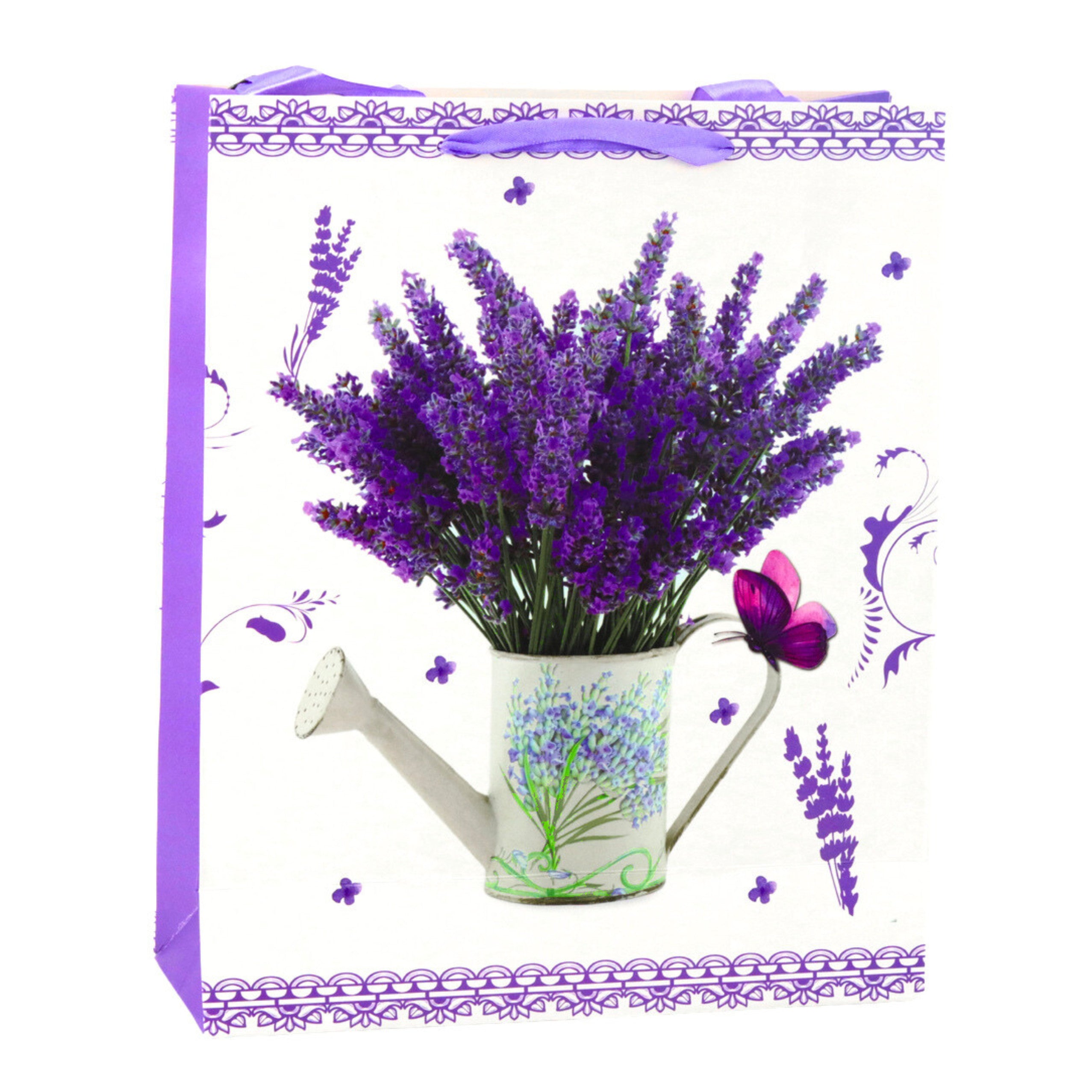 Lavender Paper Gift Bag 32 X 26 X 12 Cm