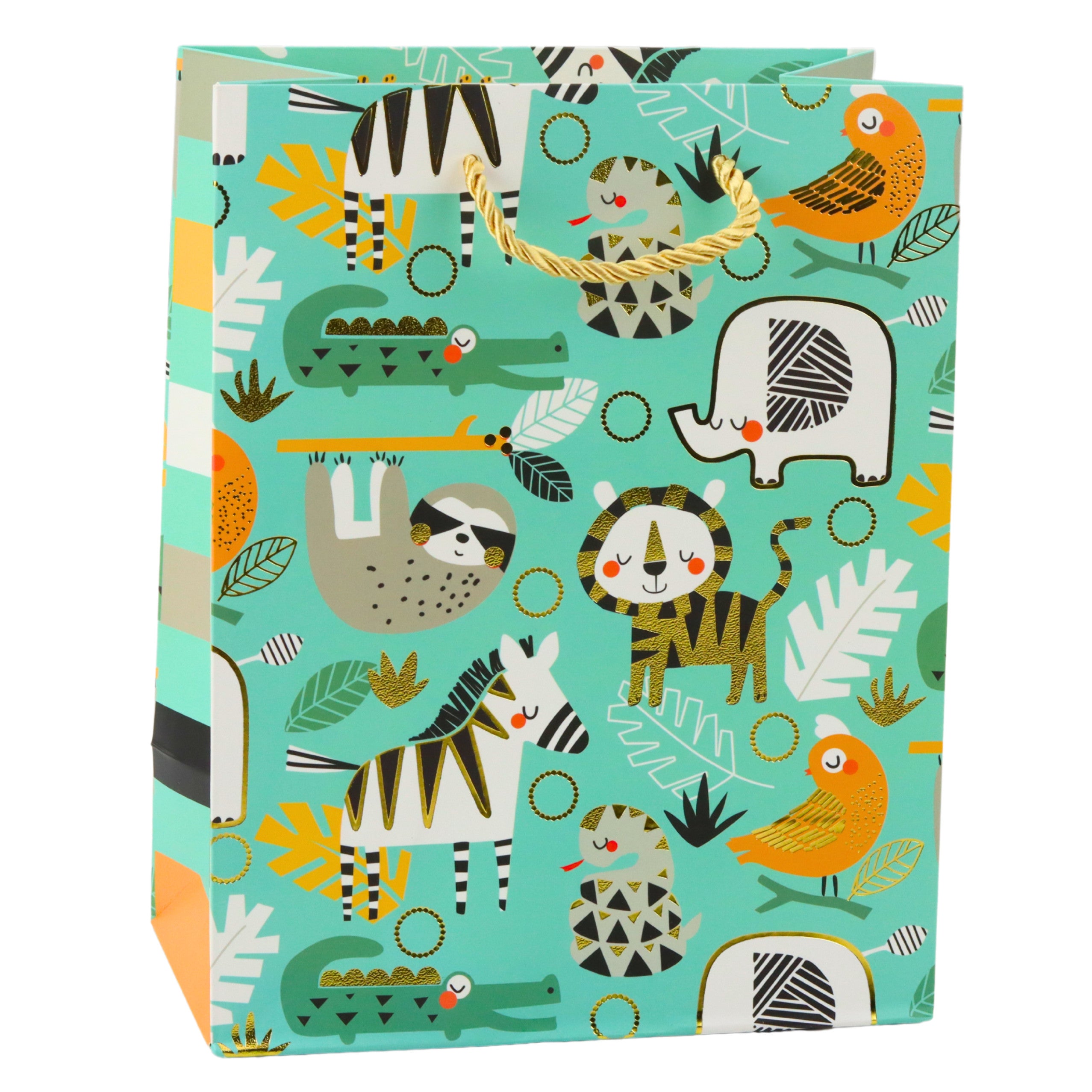 Safari Animals Paper Gift Bag 23 X 18 X 10.5 Cm