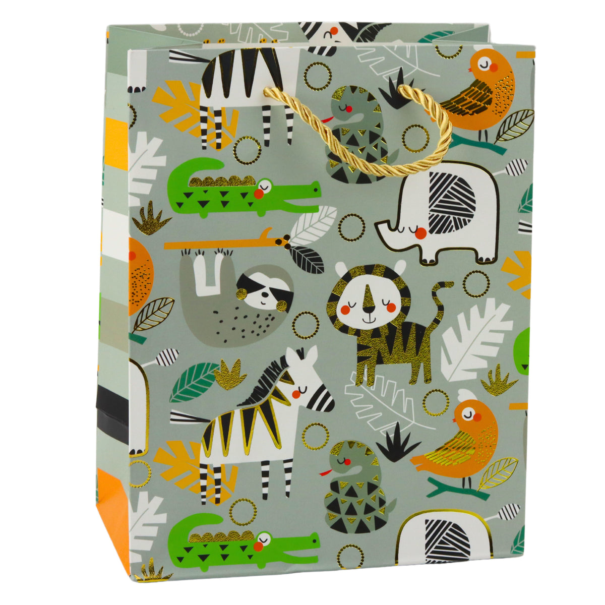 Safari Animals Paper Gift Bag 23 X 18 X 10.5 Cm