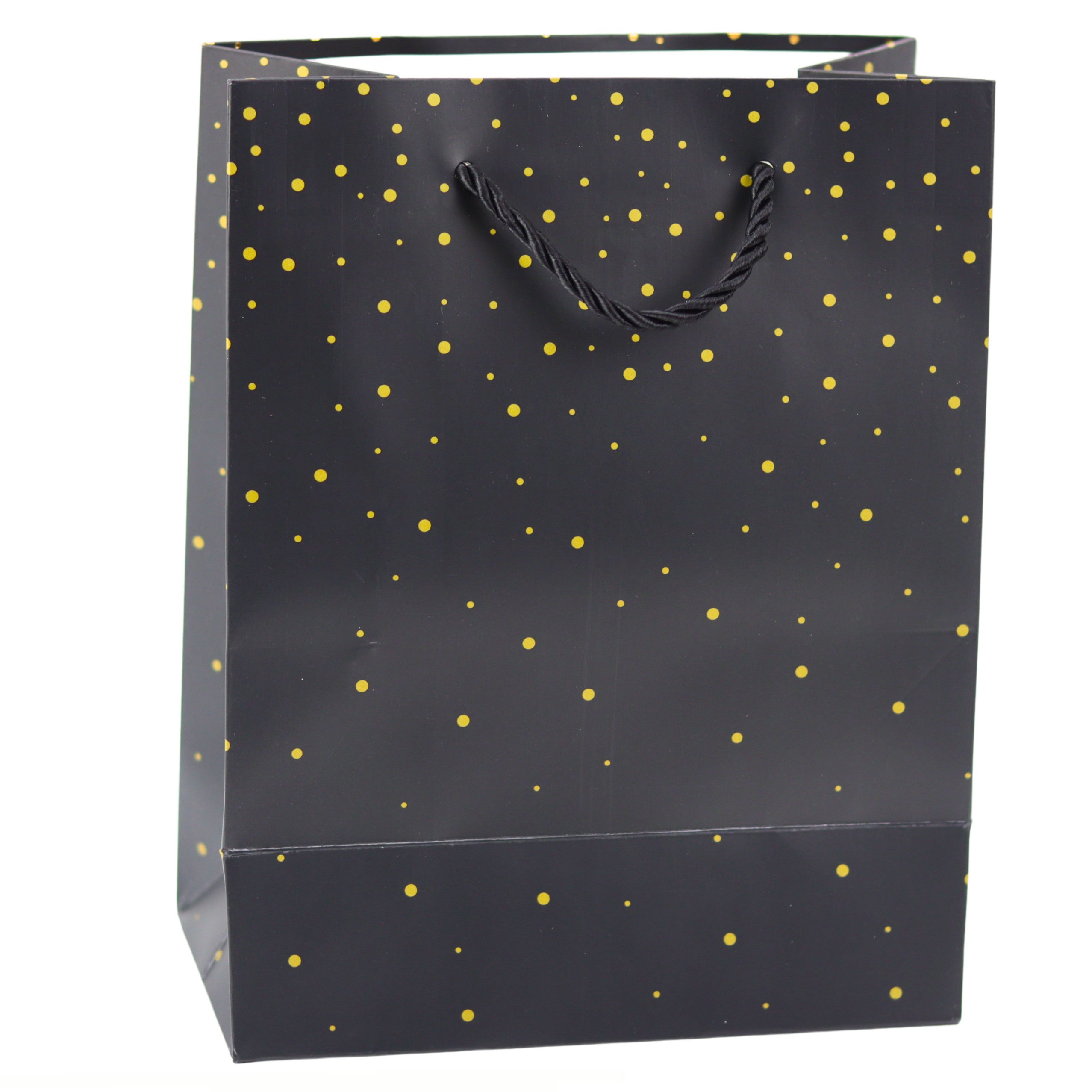Gift Bag With Gold Dots 23 X 18 X 10.5 Cm