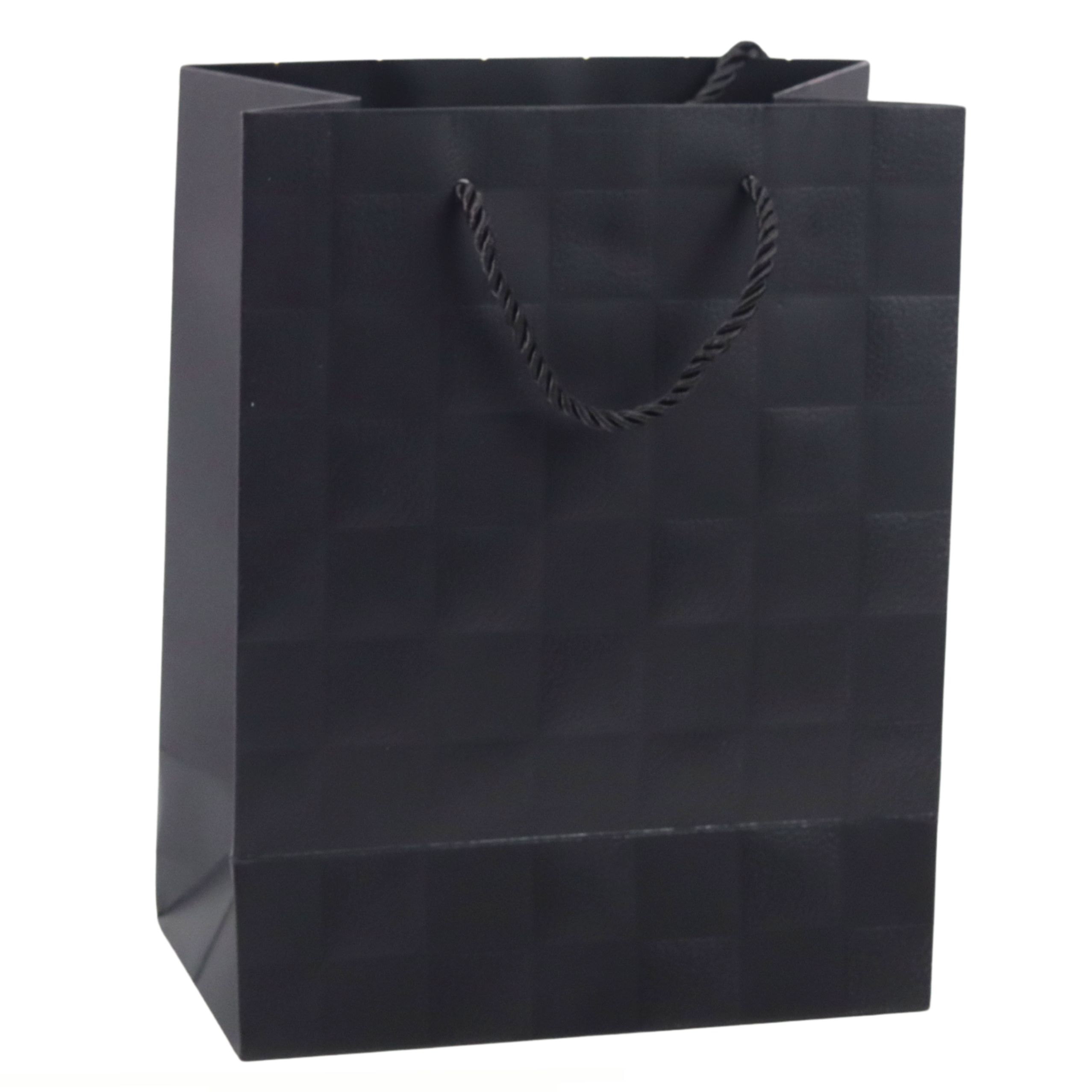 Elegant Embossed Squares Gift Bag 23 X 18 X 10.5 Cm