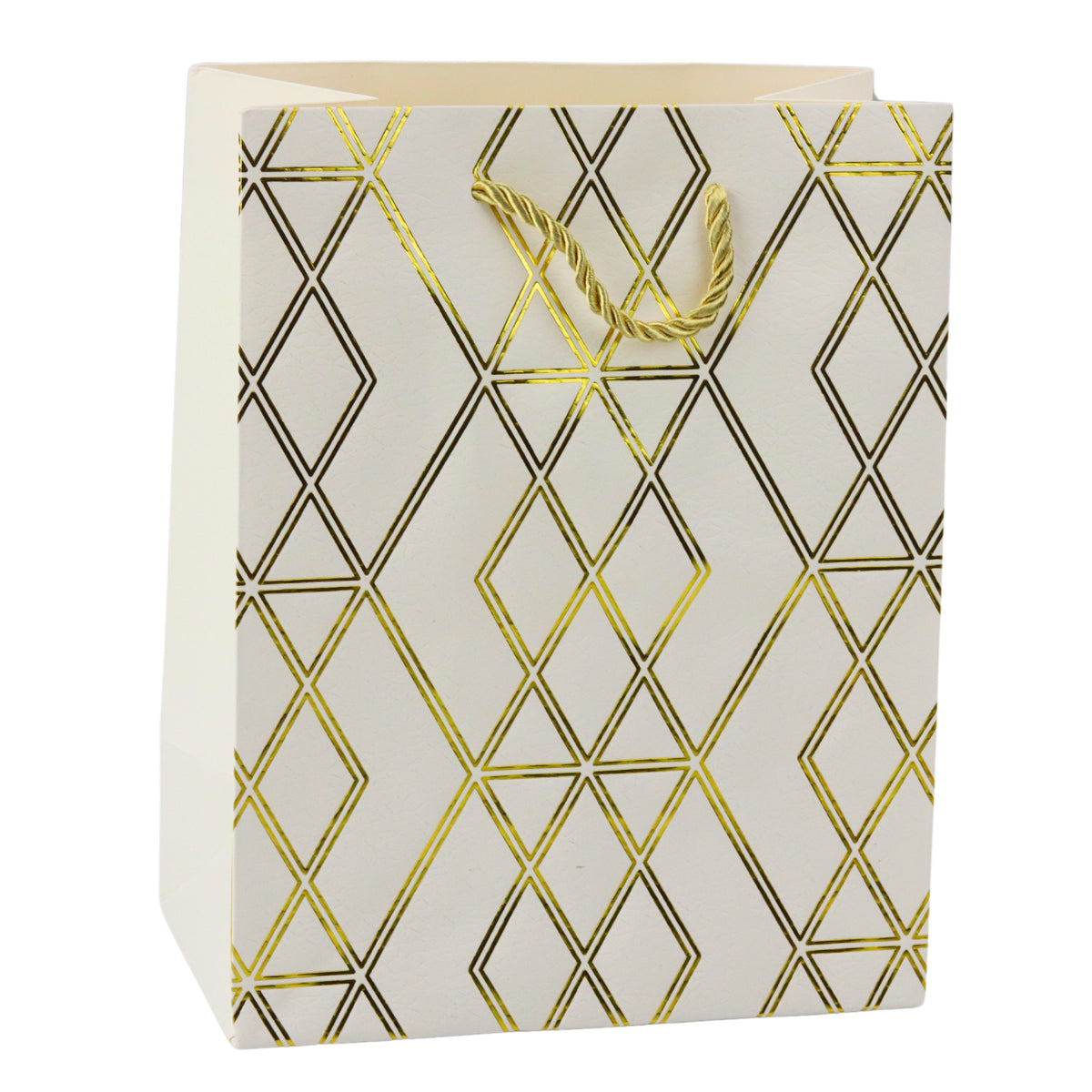 Paper Gift Bag Elegant Gold Patterns 23 X 18 X 10.5 Cm