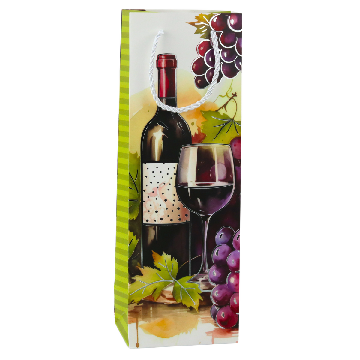 Weinflaschen-Geschenktüte aus Papier, 35 x 12 x 9 cm