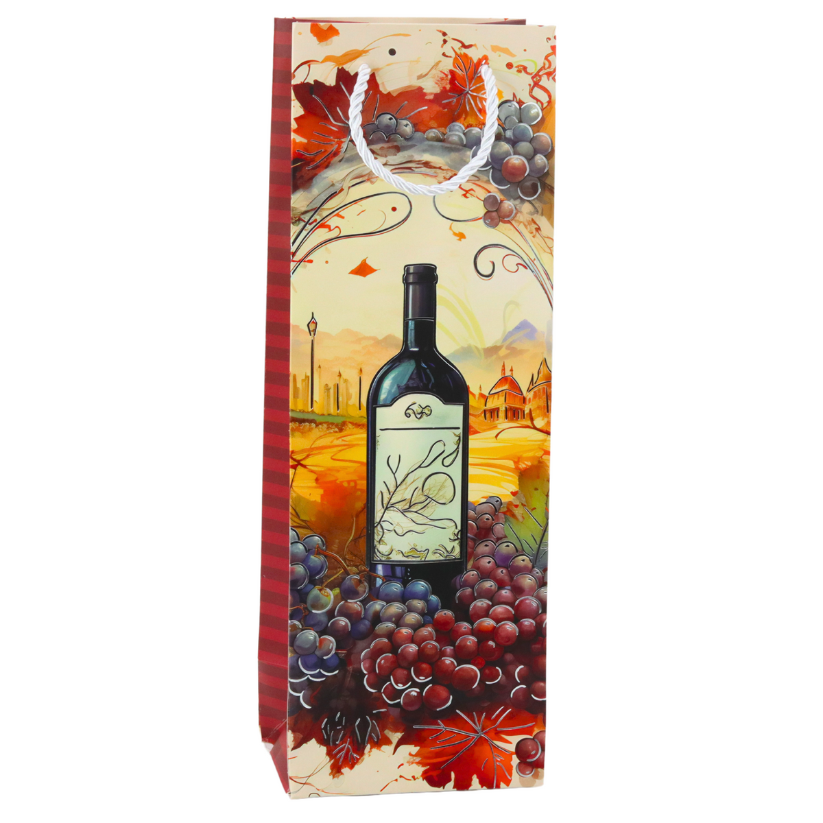 Wine Bottle Paper Gift Bag 35 X 12 X 9 Cm