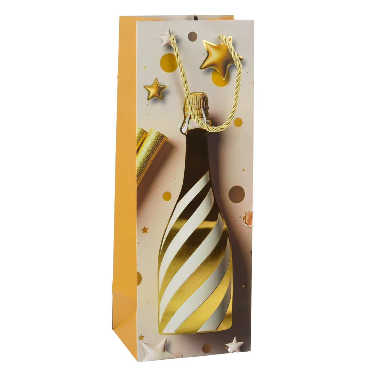 Paper Gift Bag For Champagne Bottle Pastel 35 X 12 X 9 Cm