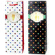Wine Bottle Gift Bag With Polka Dots 35 X 12 X 9 Cm