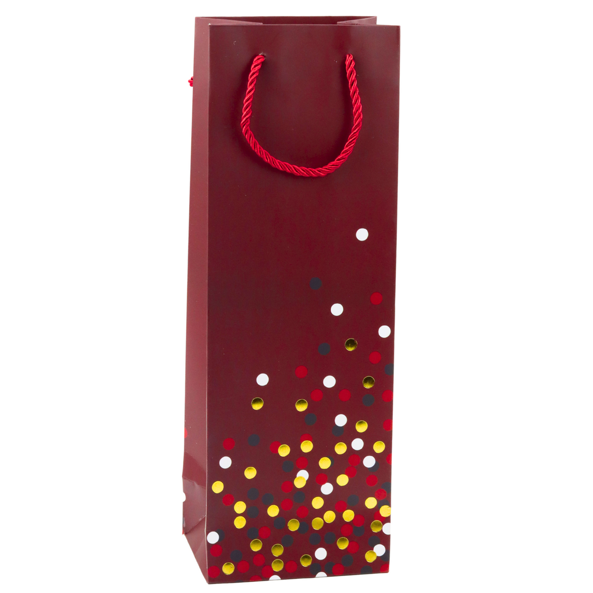 Wine Bottle Gift Bag Polka Dots 36 X 12 X 9cm