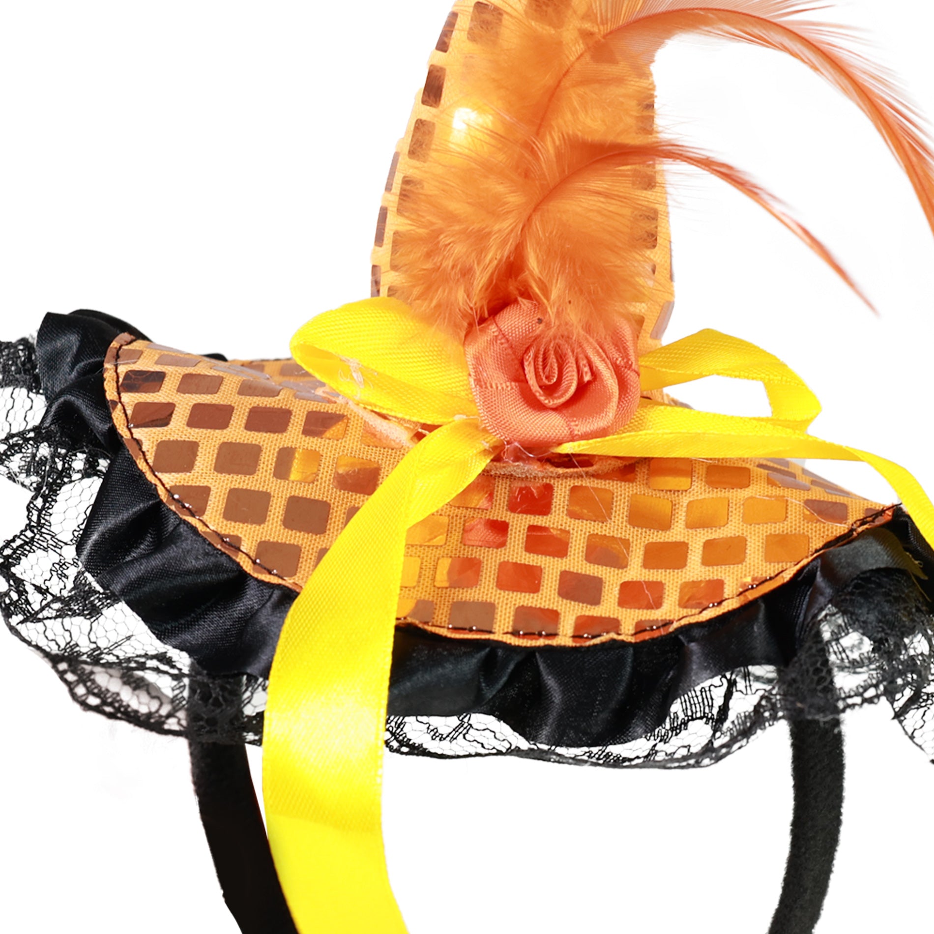 Children Witch Orange Headband