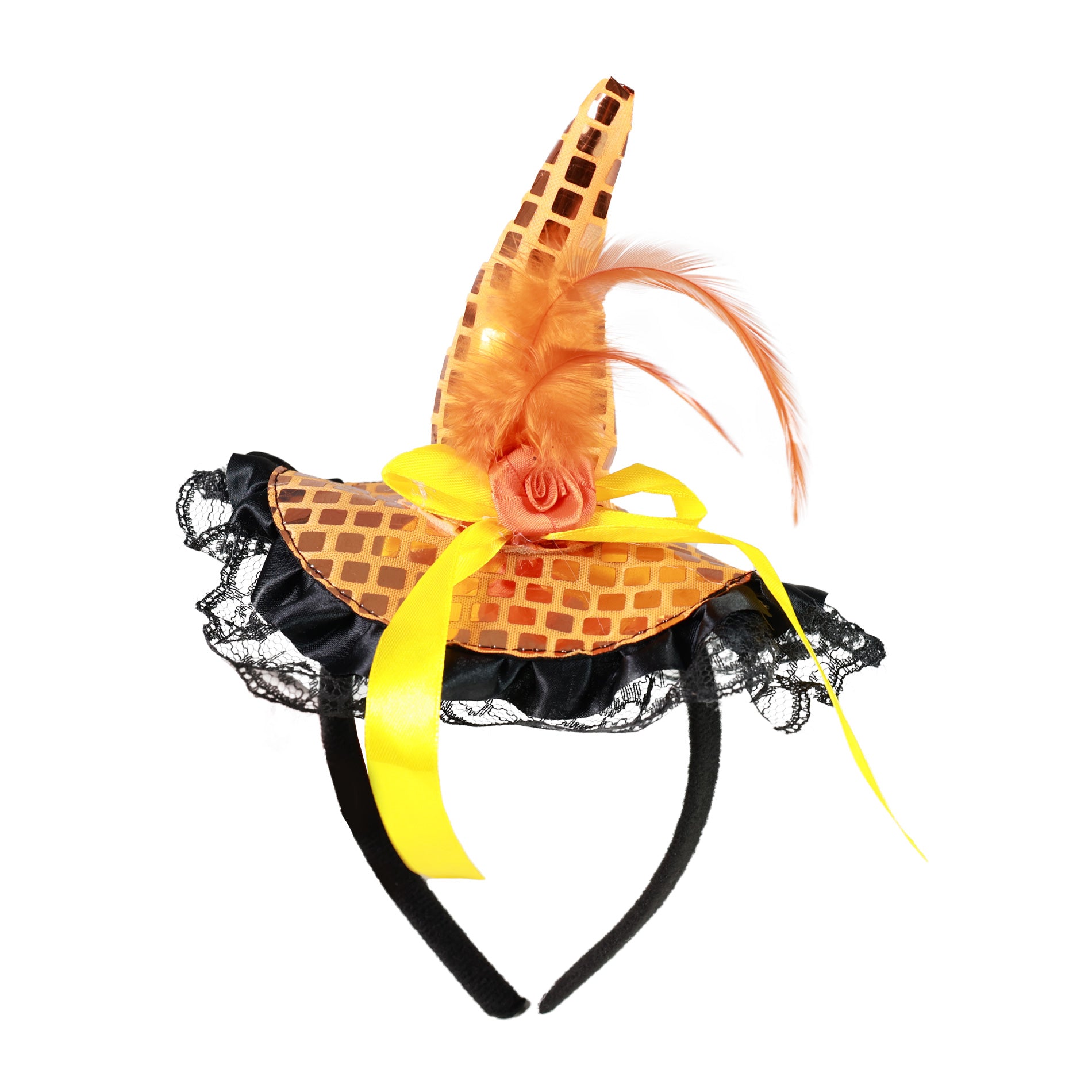 Children Witch Orange Headband