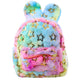 Plush Backpack Ears Gold Stars Children's Colorful 24cm