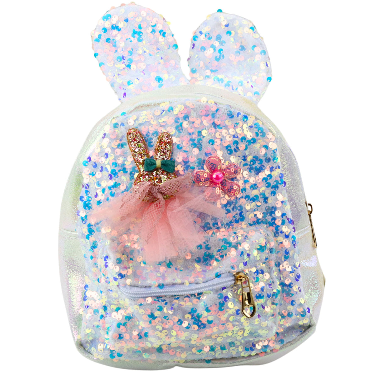 Detský batoh Flitre zajačie uši biele 22cm 4,4l