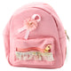 Children's Backpack Embossed Bow Ruffle Pink 20cm 2.5l