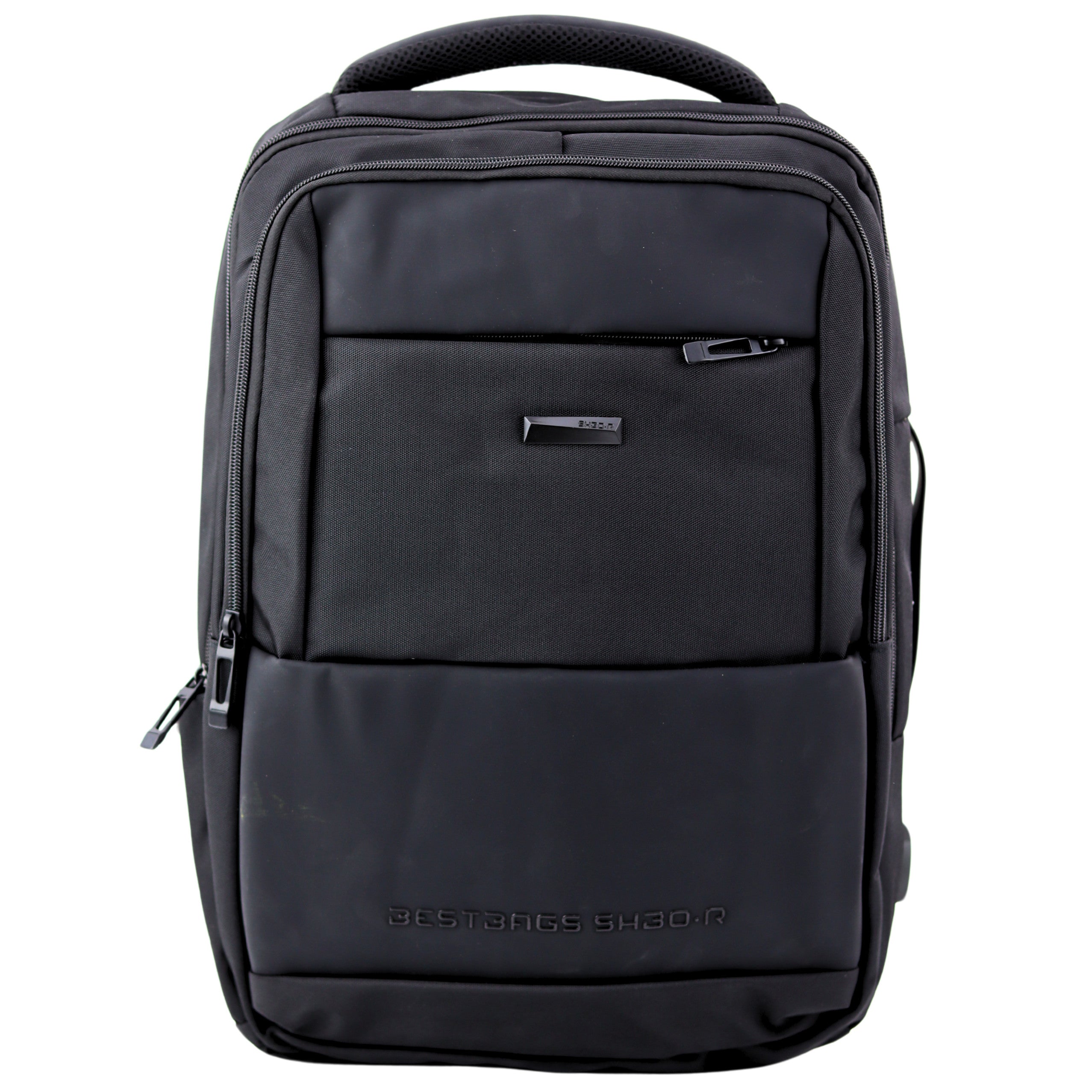 Mochila City Business Usb Alça Peitoral Preta 26l 45cm