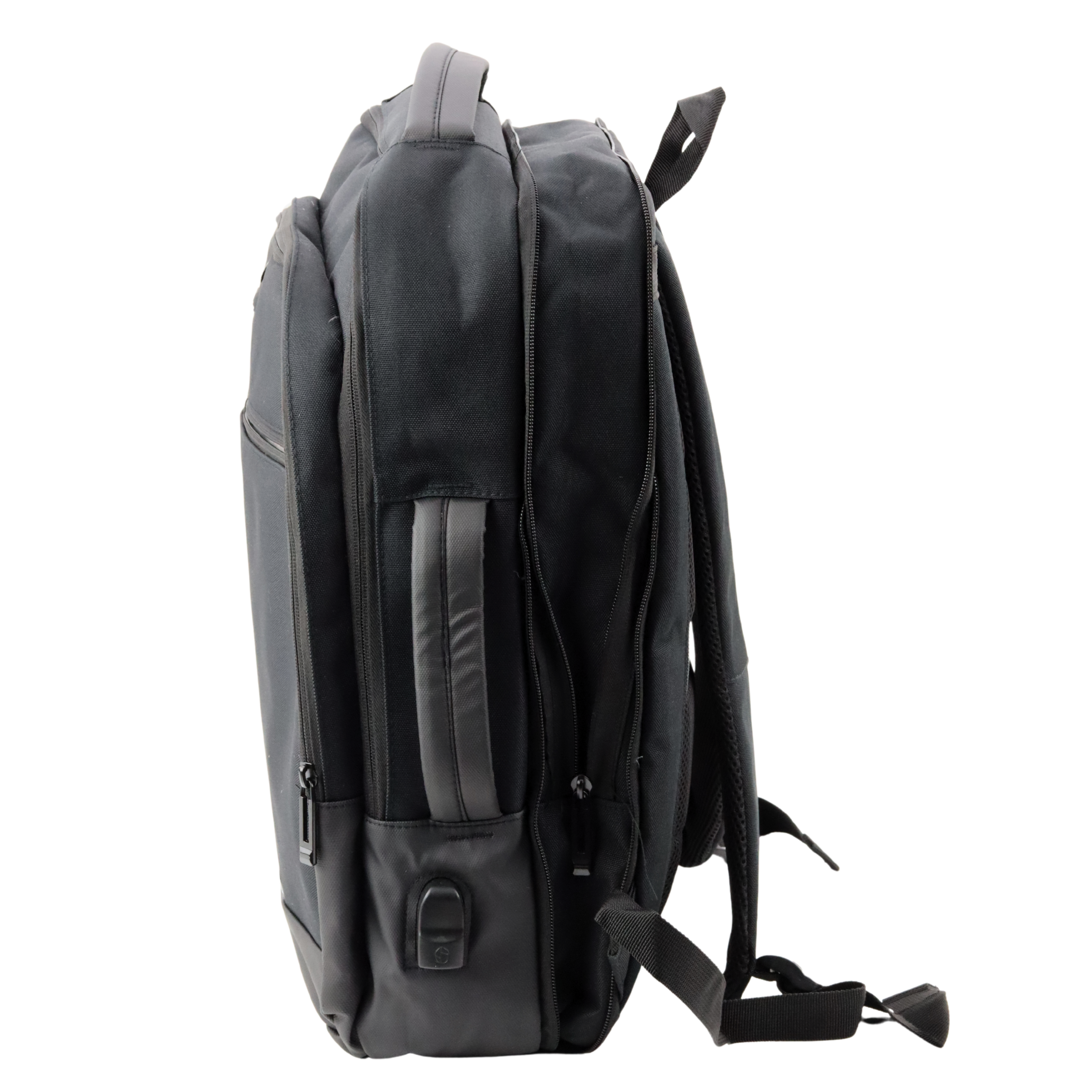 Obchodný batoh Usb vrecko na notebook čierny 16l 45cm