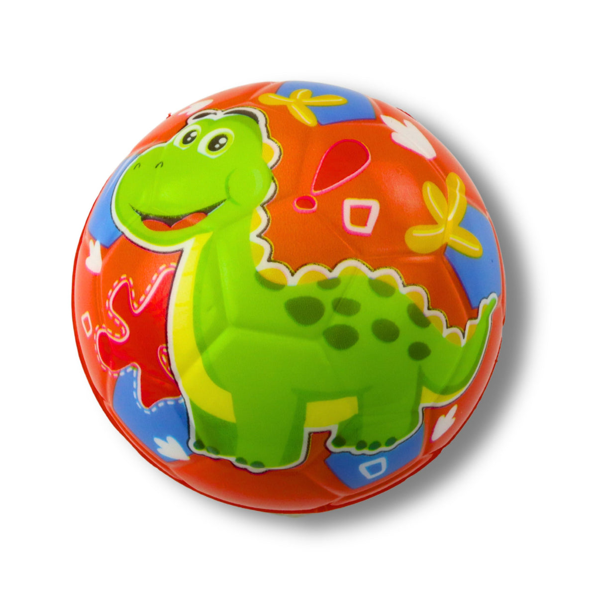 Stuiterende bal kneden schuimbal dinosaurussen kleurrijk 10cm