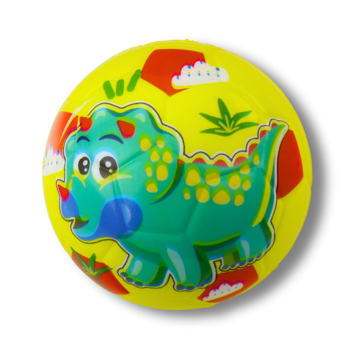 Stuiterende bal kneden schuimbal dinosaurussen kleurrijk 10cm