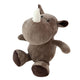 Plush Mascot Cuddly Toy Rhinoceros Brown 25cm