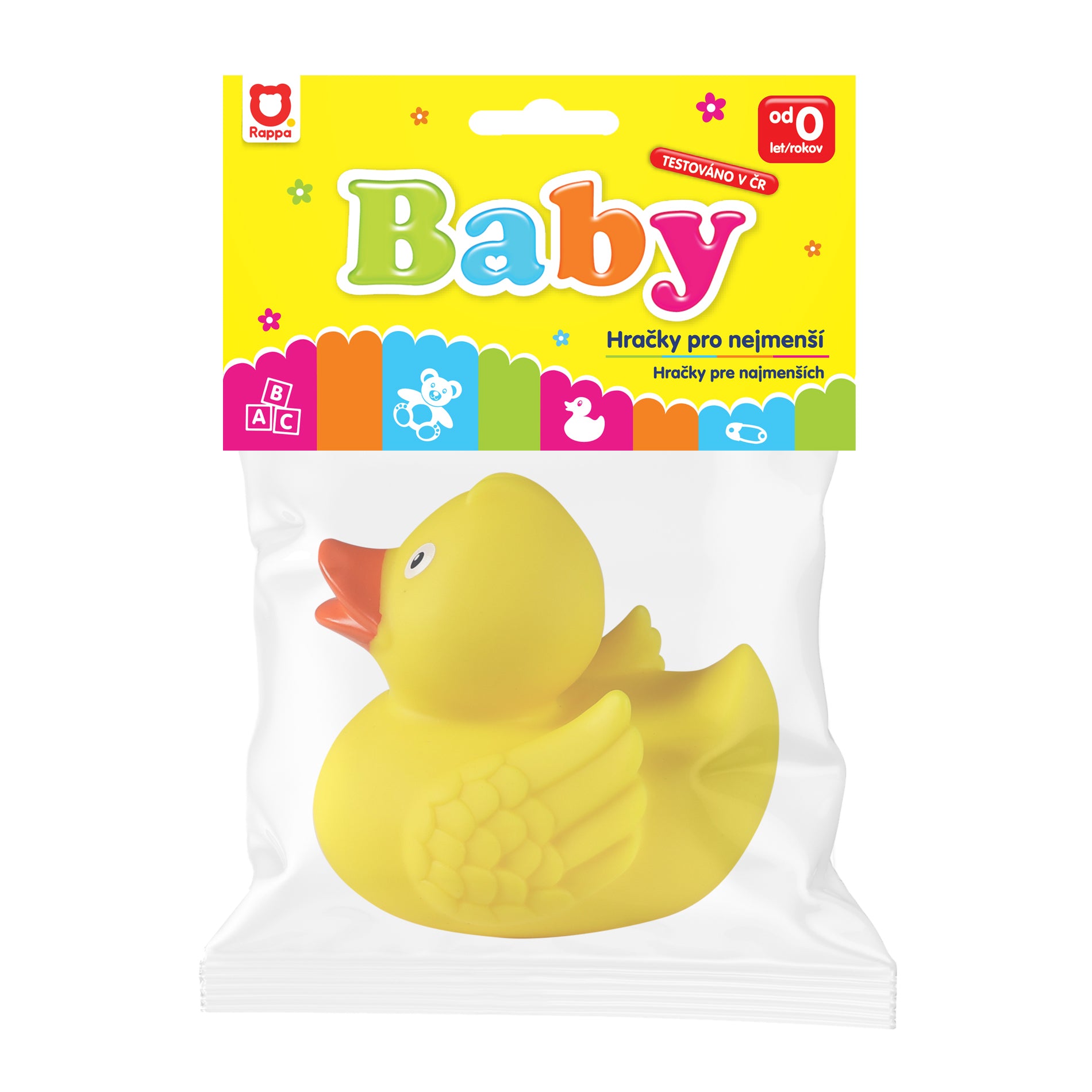 Gumená kačička do vody 11 cm