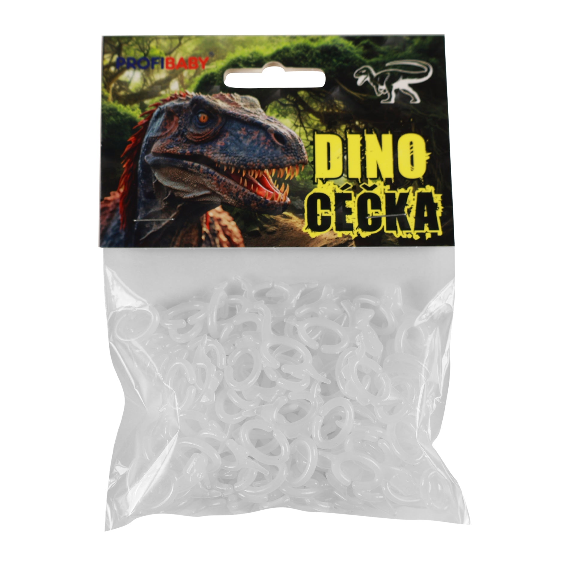 Malé plastové písmená Dino 150 ks