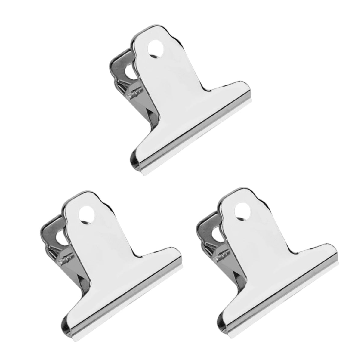 Set Of 3 Metal Paper Clips 75mm