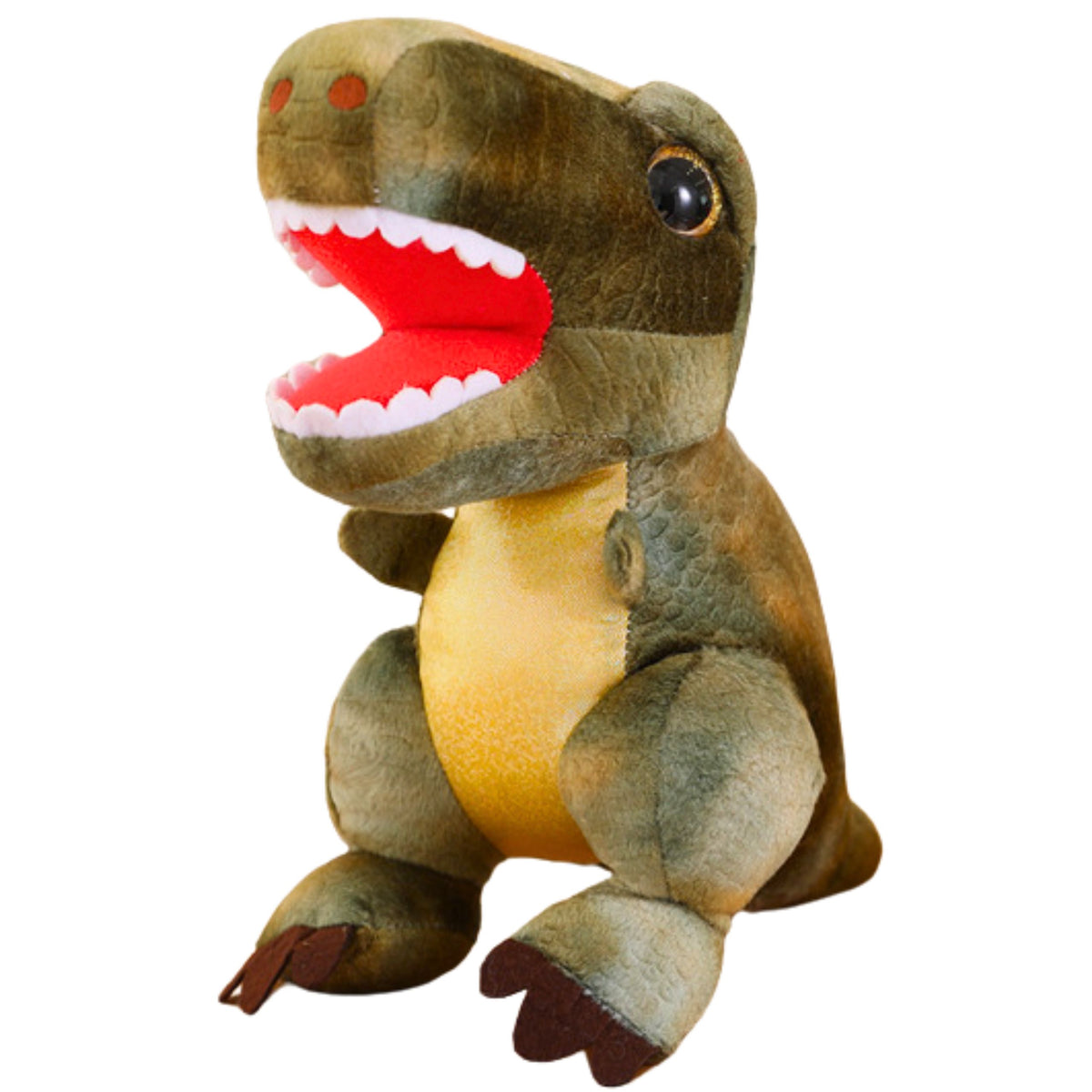 Peluche Dinosaure Peluche à Peau Texturée Vert 32cm