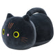 Plysch maskot gosekatt med lång svans Svart 40cm