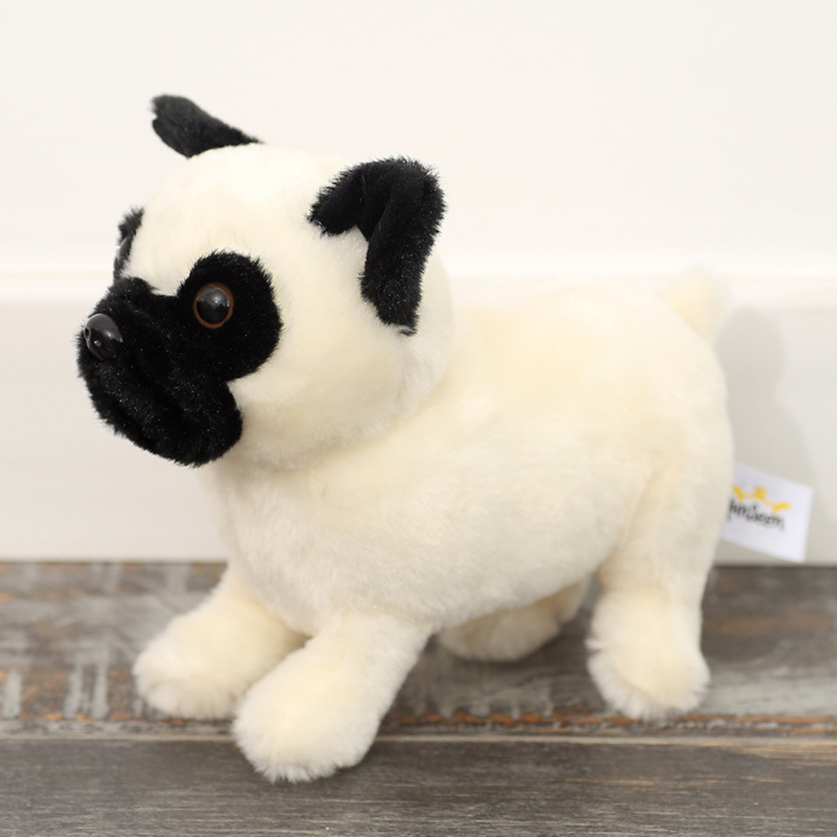 Plush Toy Cuddly Toy Pug Dog White 19cm