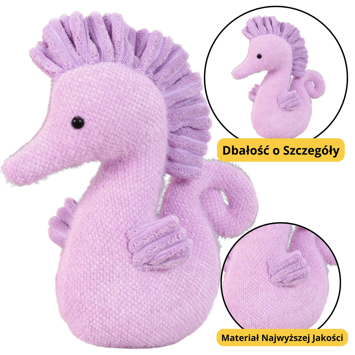 Plush Mascot Cuddly Toy Water Horse Purple 25cm