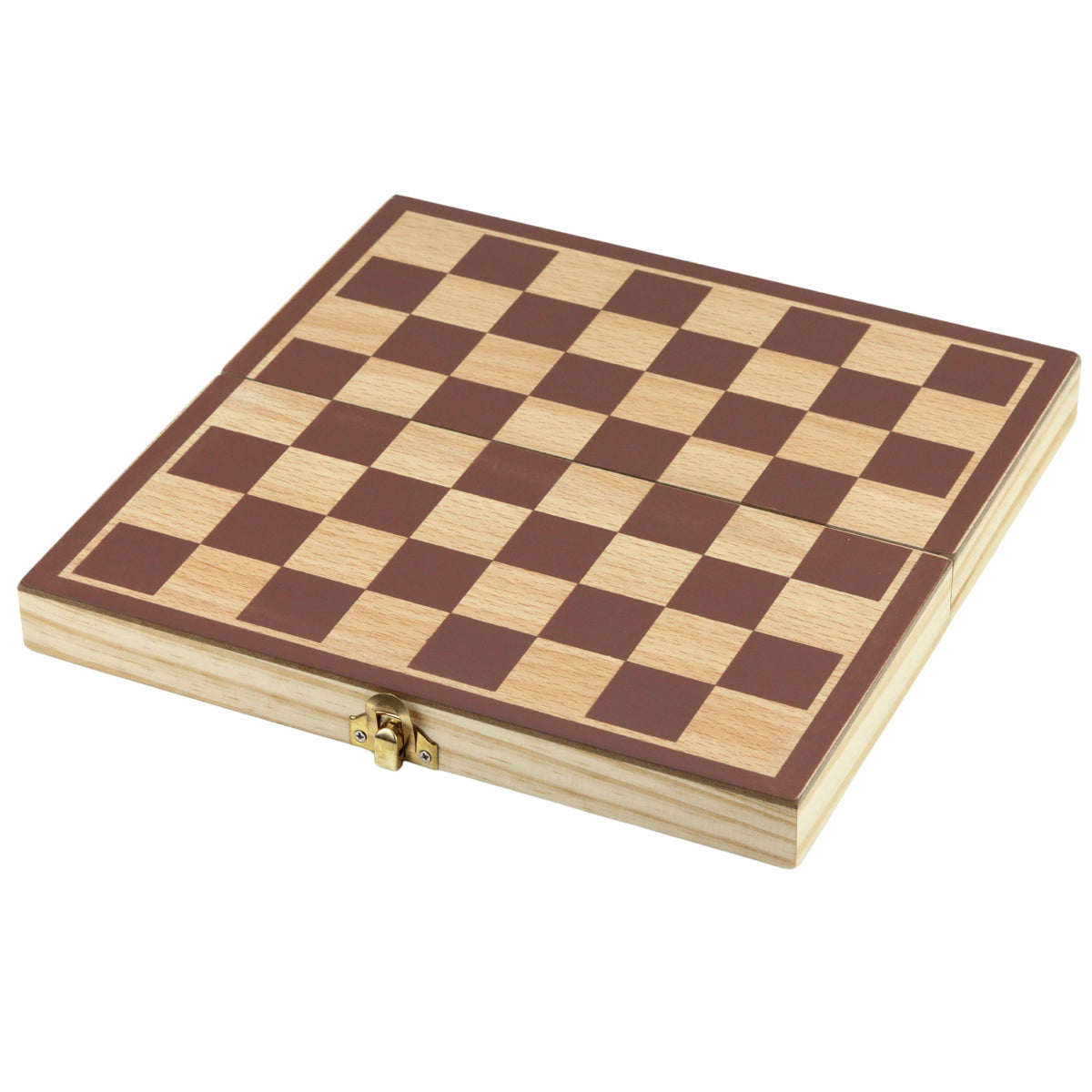 Classic Logic Game Wooden Chess Folding Suitcase Board