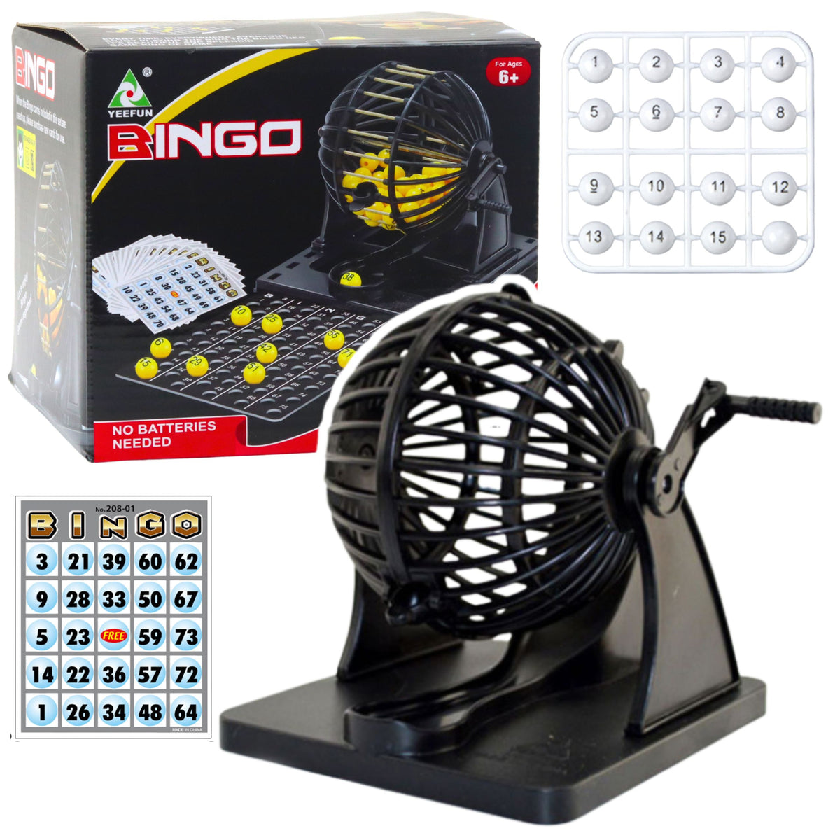 Family Bingo Game Classic 80 Ball 20 Card Draw Machine
