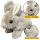 Plush Mascot Cuddly Toy Hare Rabbit Gray 18cm