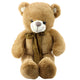 Plush Mascot Cuddly Toy Teddy Bear With Brown Bow In Stripes 60cm