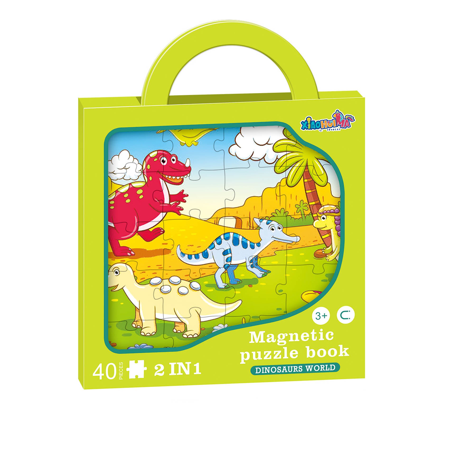 Magnetische puzzel - Dino