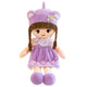 Rag Doll Soft Plush Purple Dress Hat With Ears 45cm