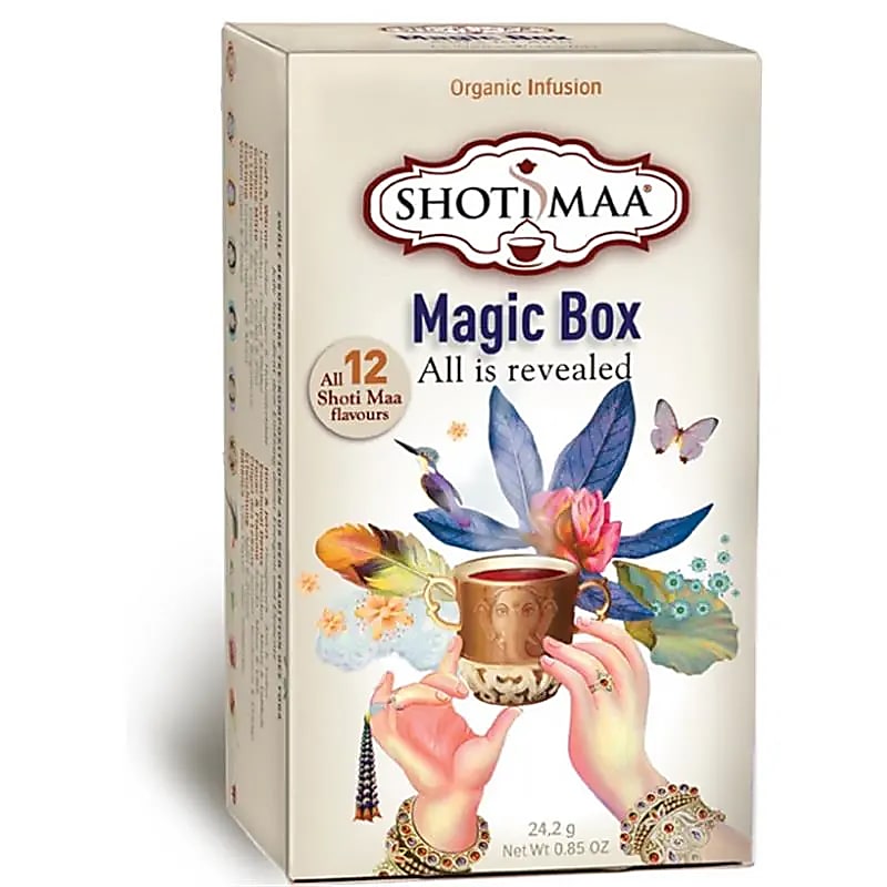 Shoti Maa Magic Box Všech 12 bio čajových příchutí – balení 6 ks – 24,2 G