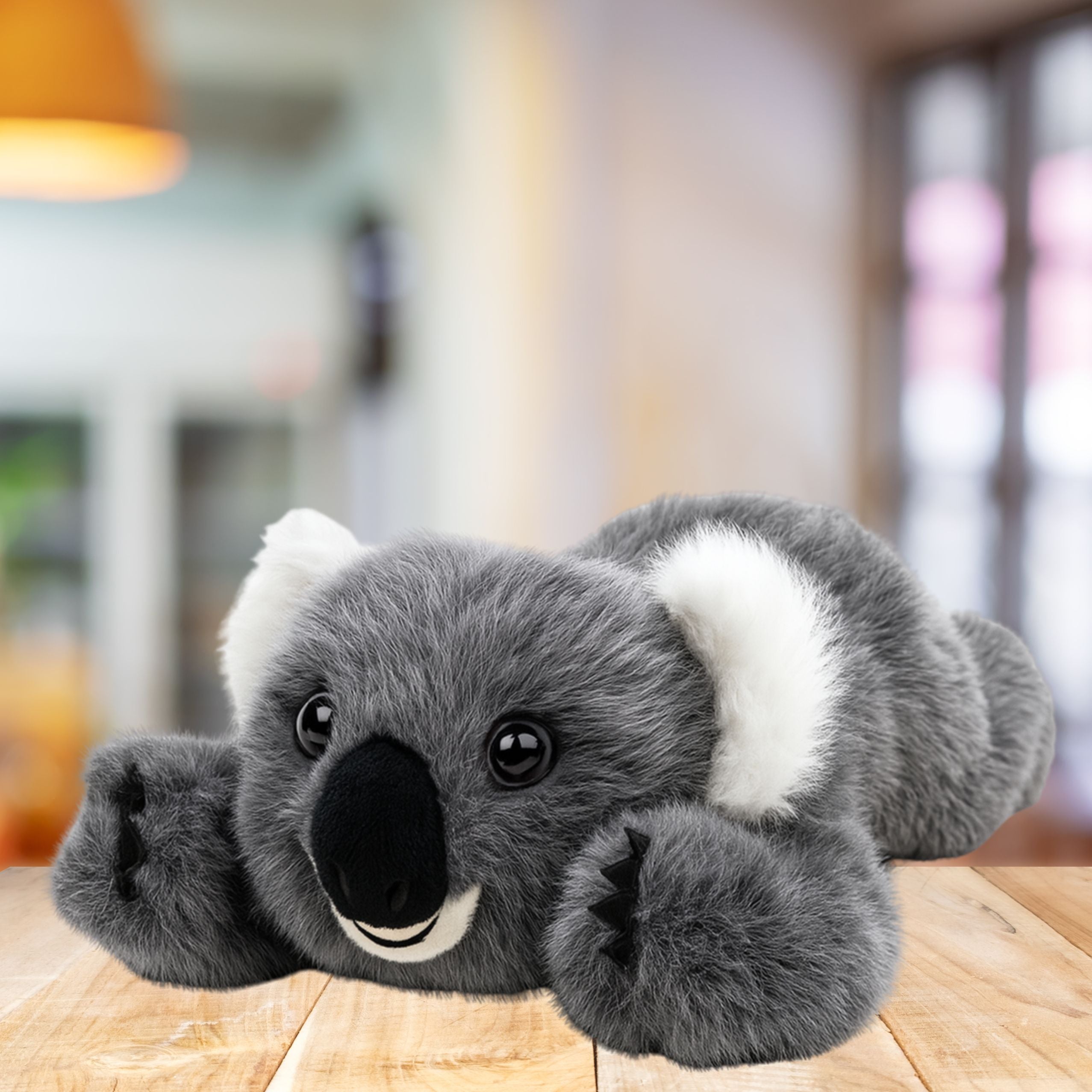Plüschtier Kuscheltier Liegender Koalabär Grau 30cm