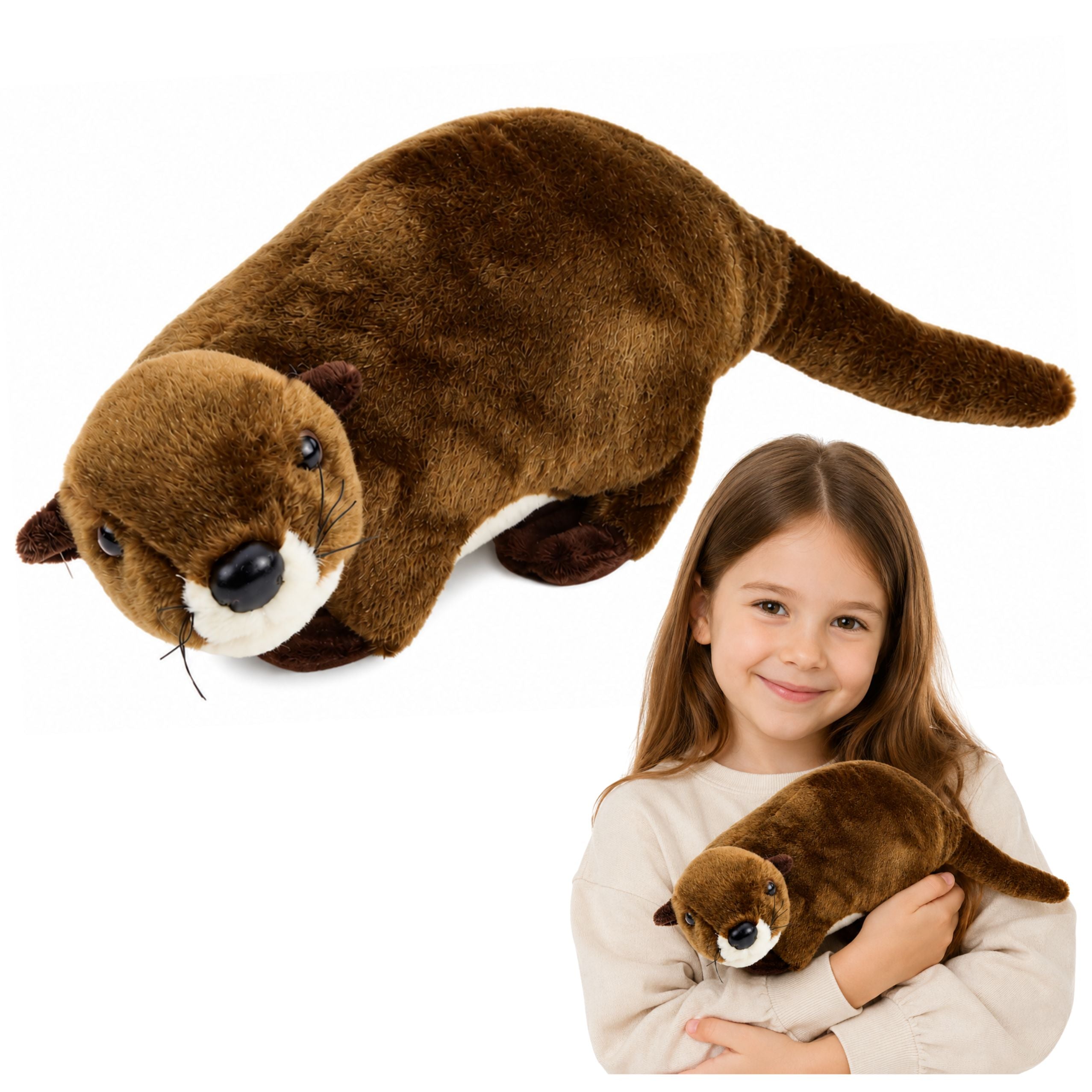 Plush Toy Otter Cuddly Toy Brown 37cm
