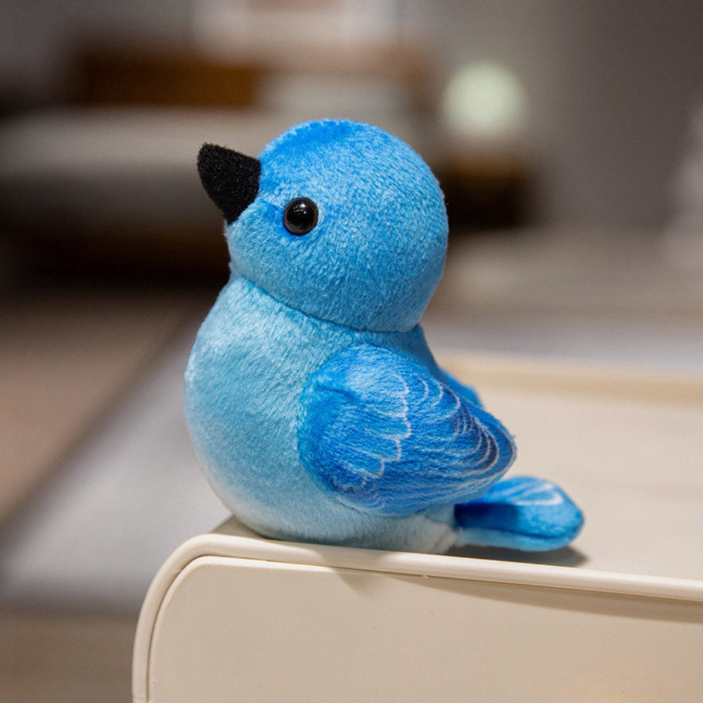 Small Plush Bird Blue Tit Goldfinch 10cm
