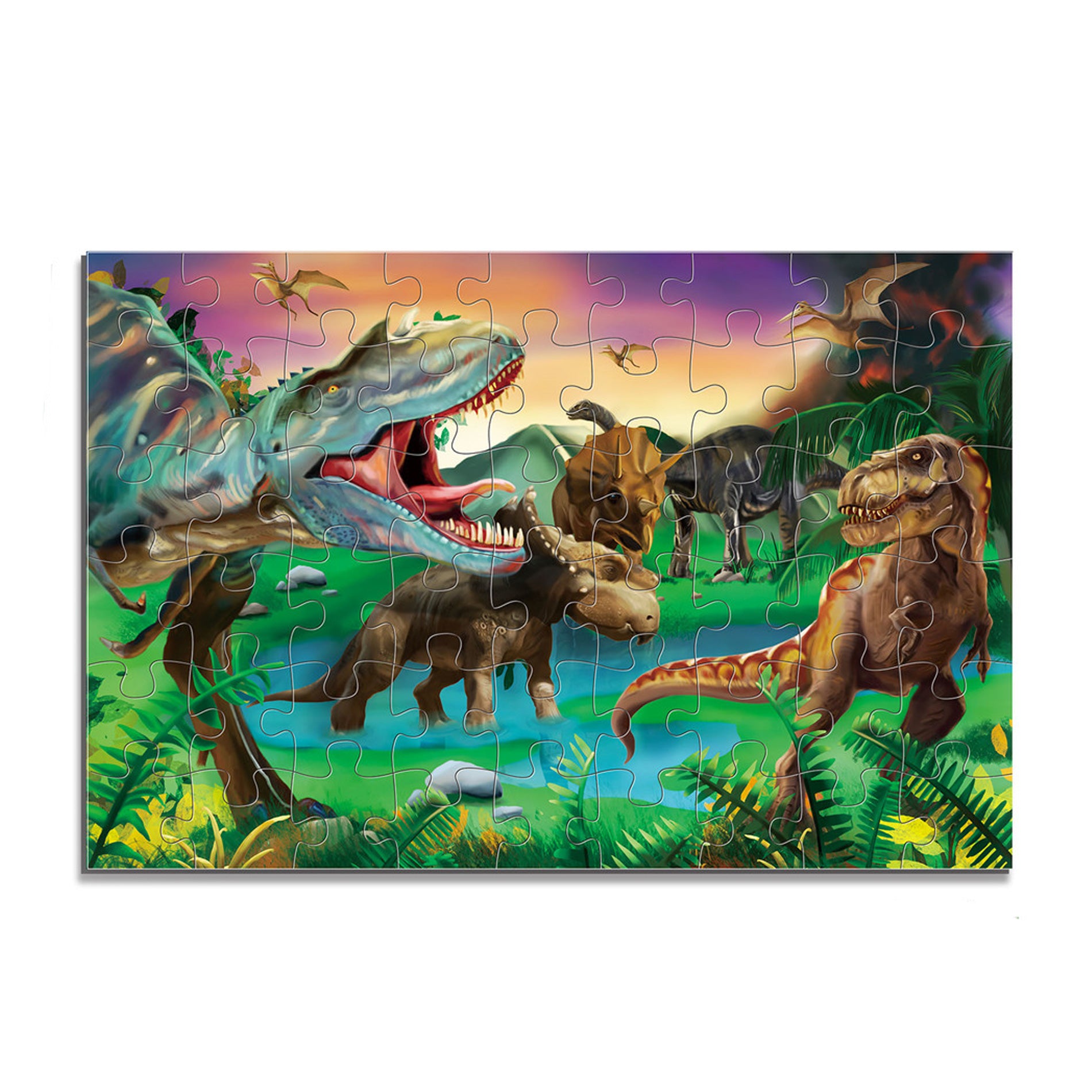 Puzzle Con Dinosauri - 54 Pezzi