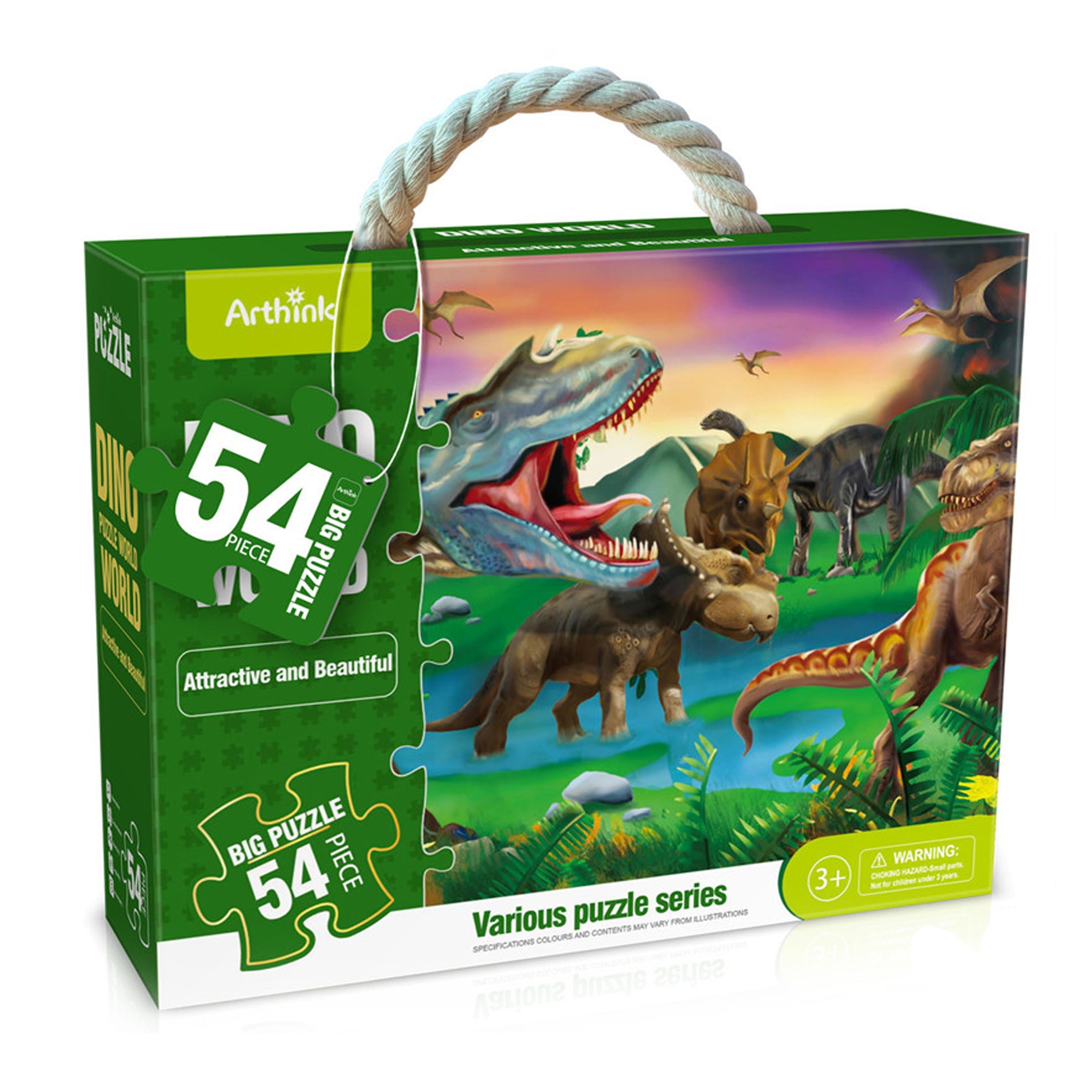 Puzzle Con Dinosauri - 54 Pezzi