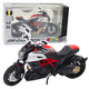 Sports Motorcycle Metal Lights Sounds Gold Red Elements 1:12