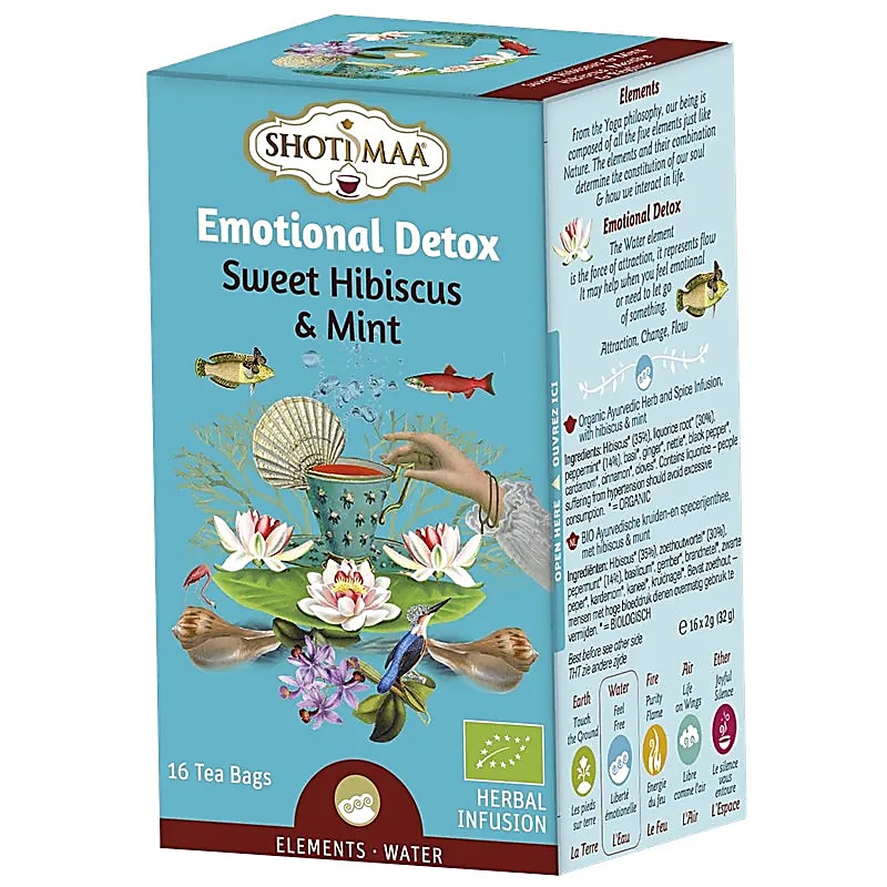 Shoti Maa Emotional Detox Bio-Kräutertee – Packung mit 6 Stück – 32 g